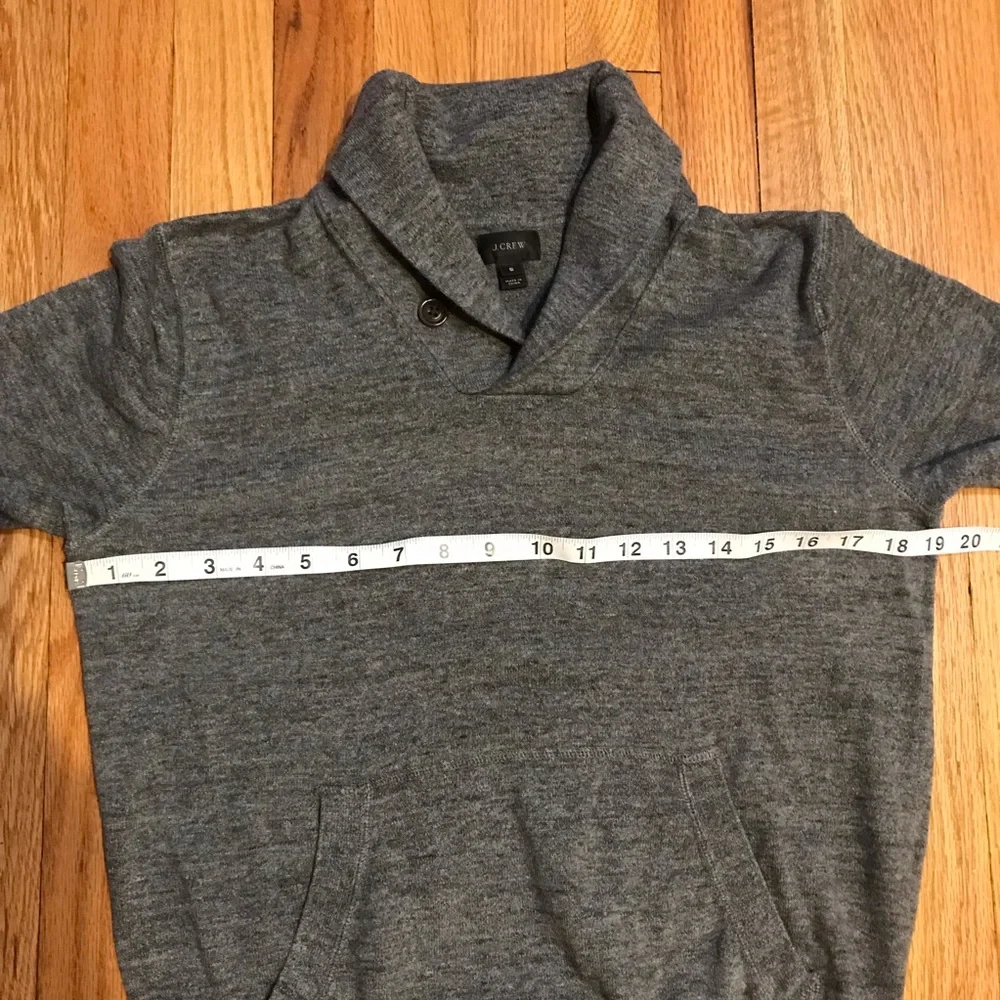 J. Crew Men's Gray Shawl Collar Sweater Small